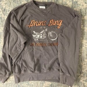 Anine Bing motorcycle sweatshirt. Worn a handful of times